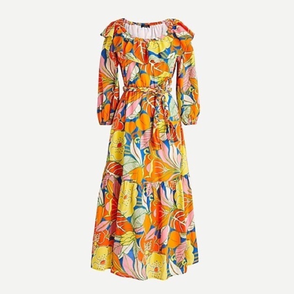 J Crew Belted Summer Dress